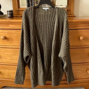 NWOT - Olive Green Dolman Style Oversized Cardigan